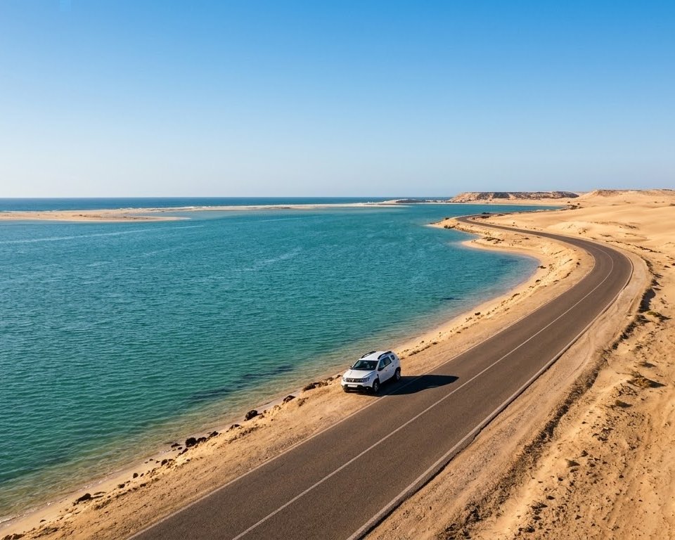 exploring dakhla with rental car